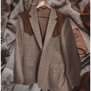 |SOLD ON EBAY| VINTAGE Dark Academia/ western LEVIS brand tweed coat/jacket